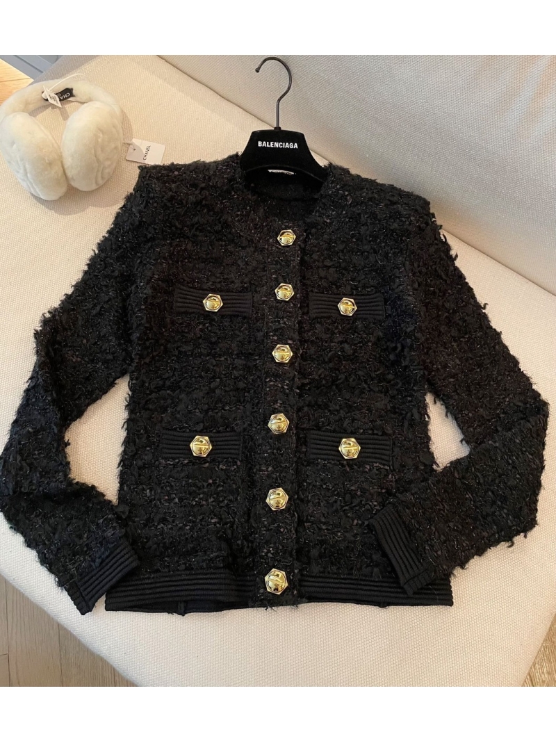 Balmain New Textured Tweed Jacket