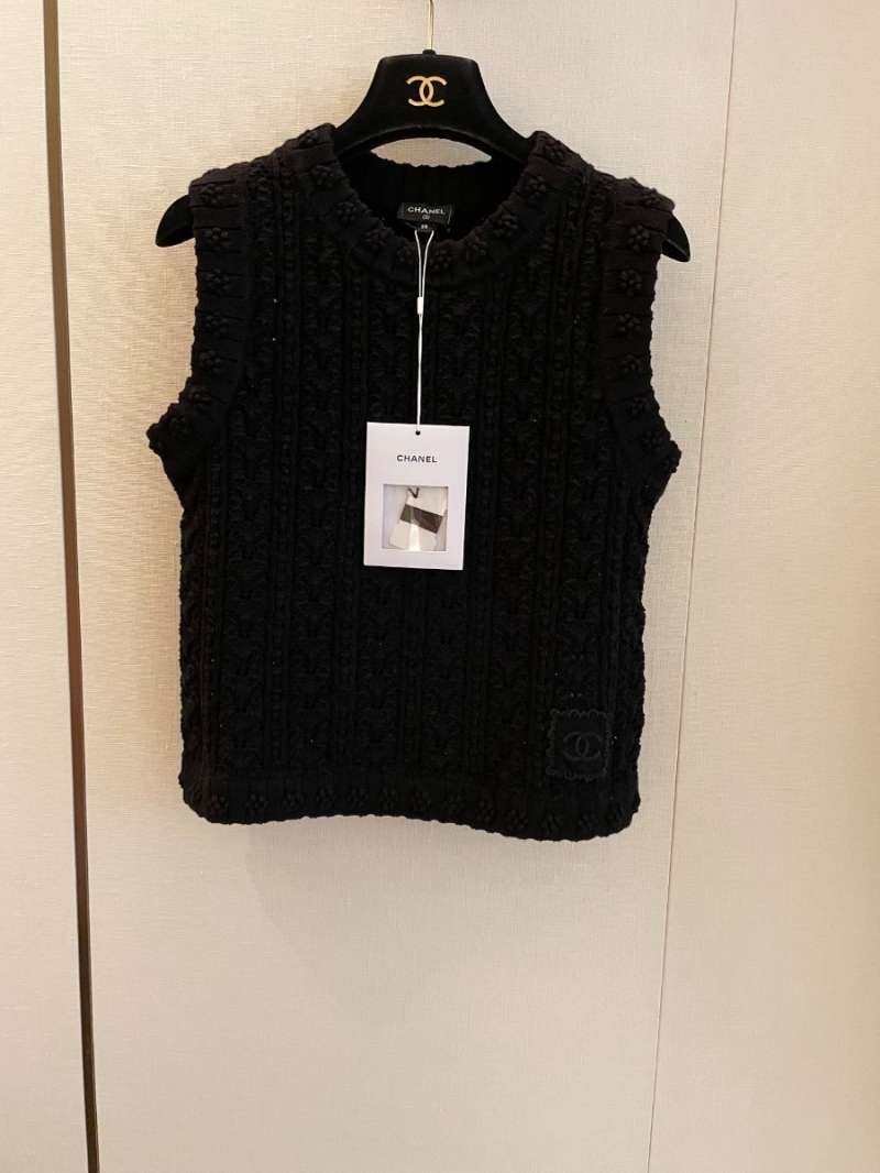 Chanel CC24 Collection Elegant Vest - Black
