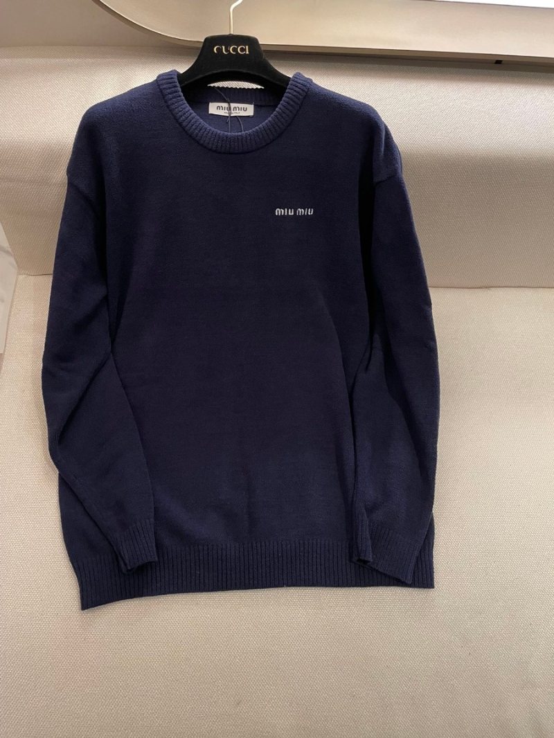 Miu Miu 2024 New Embroidered Wool Sweater