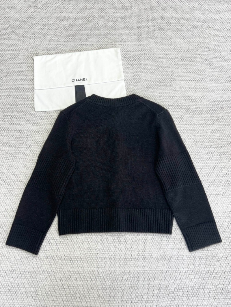 Chanel 24B Collection Cashmere Button-Up Cardigan – Black