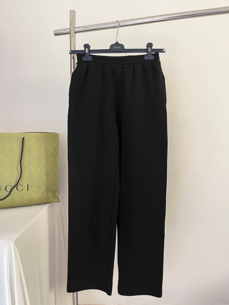 Gucci Exclusive Black & White Contrast Stitched Trousers