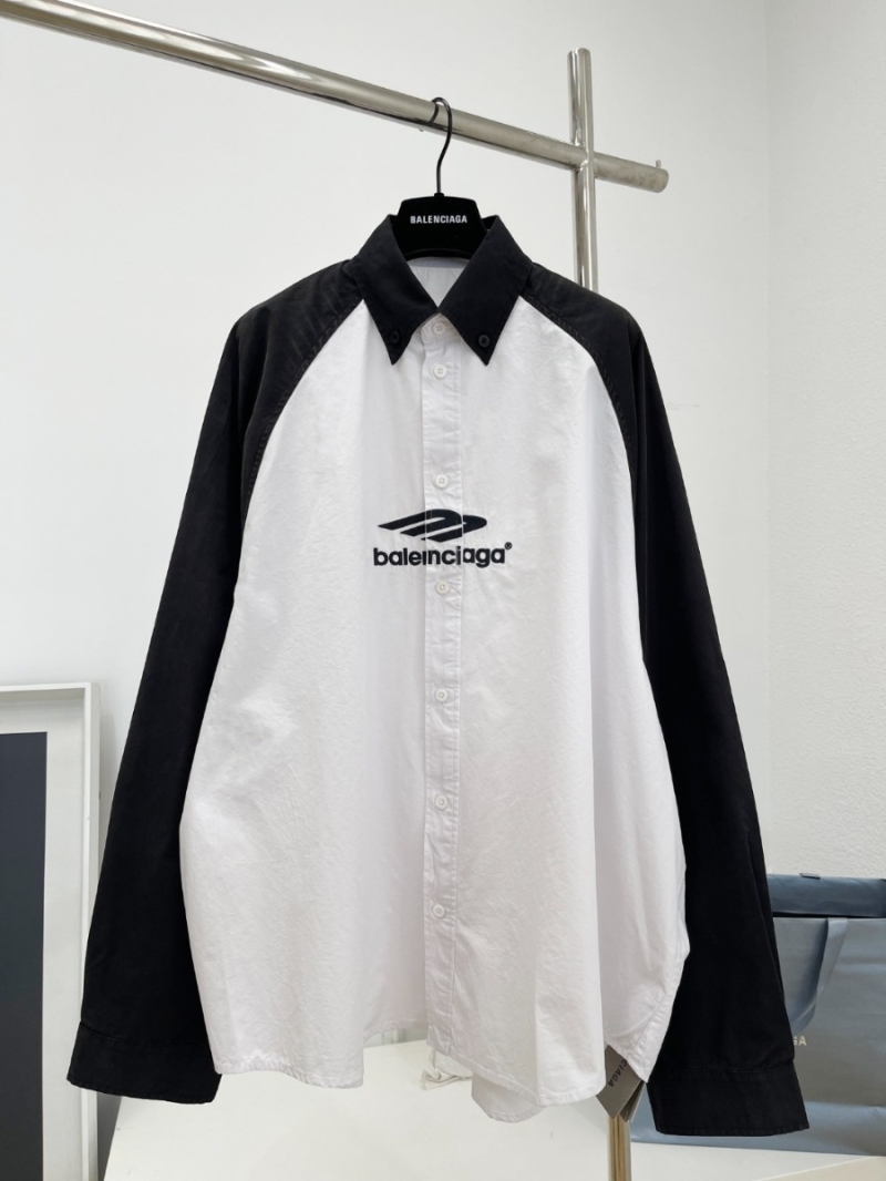 Balenciaga Black and White Oversized Shirt - Monochrome