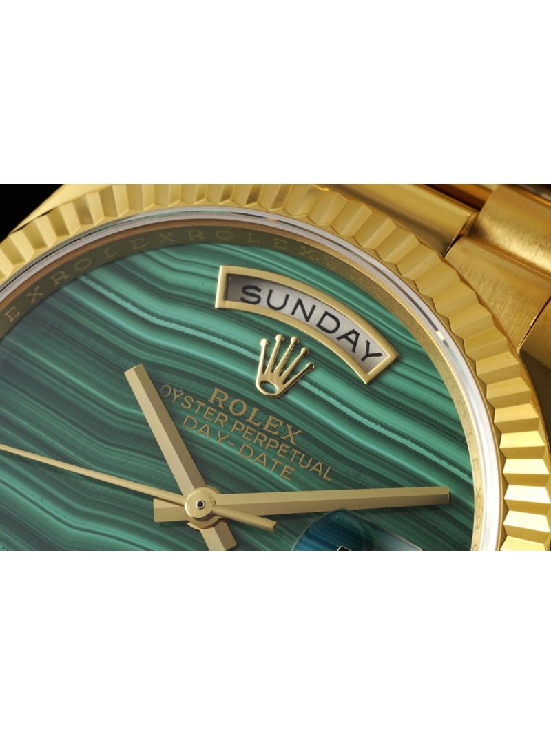 ROLEX 36mm DD Gemstone Dial Series Watch green