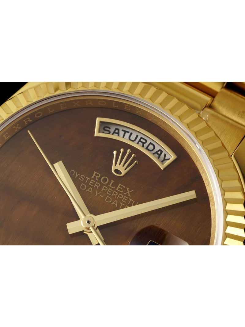 ROLEX 36mm DD Gemstone Dial Series Watch brown