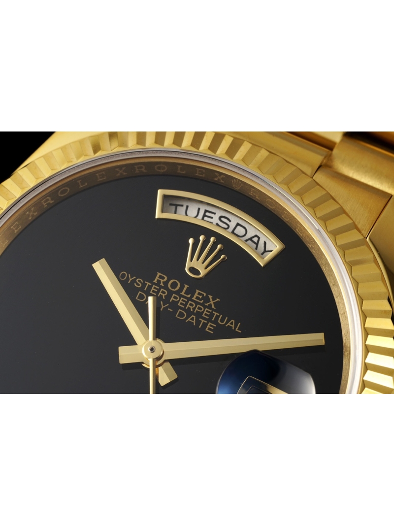 ROLEX 36mm DD Gemstone Dial Series Watch Black