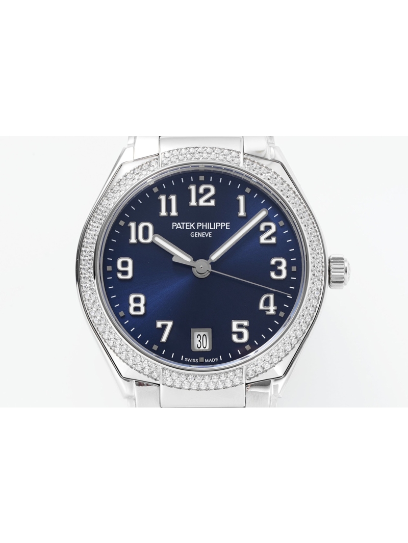 Patek Philippe Elegant 7300 Twenty~4 Mechanical Wristwatch with diamond blue