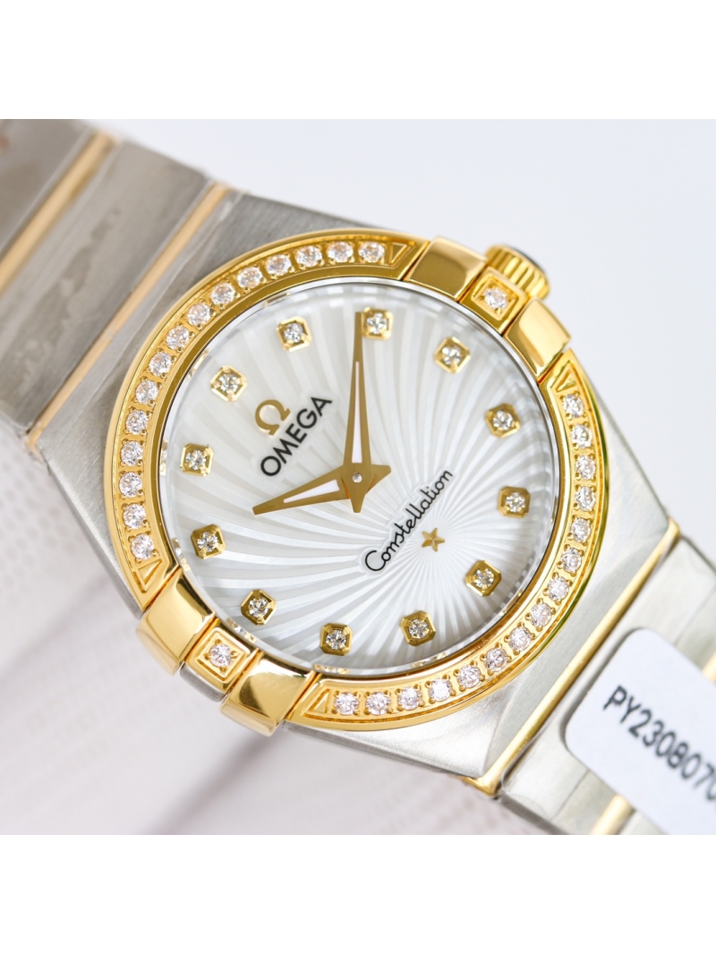 OMEGA Constellation Classic Women's Watch gold white