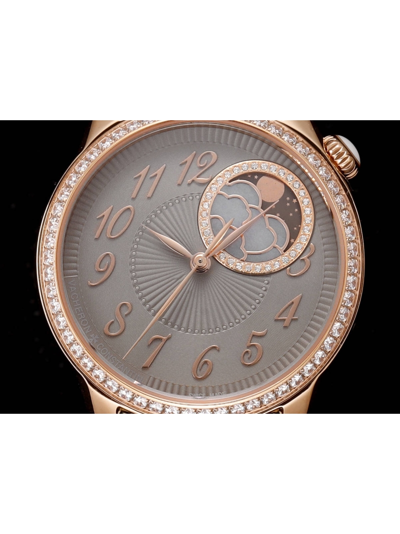 Vacheron Constantin Egérie Goddess Series Women's Watch rosy gold grey