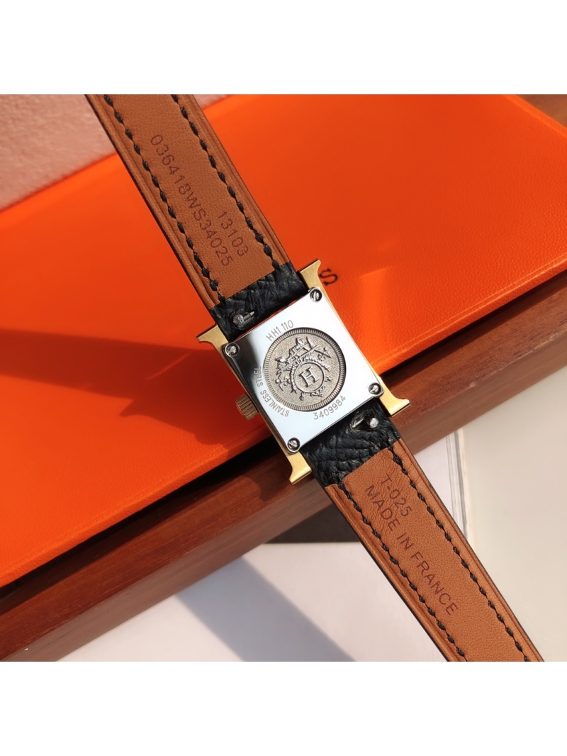 Hermes H Hour 17 Mini Size Watch black