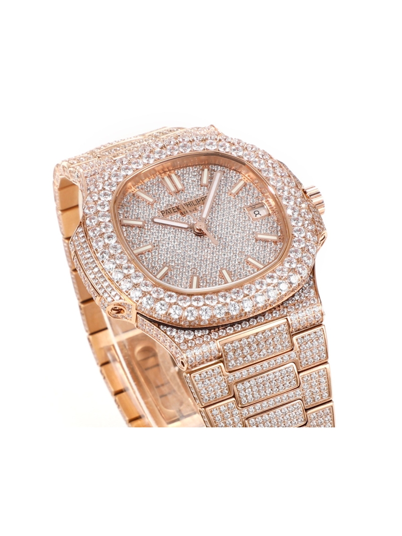 Patek Philippe Parrot Beak Starry Sky Diamond Edition Watch rose gold