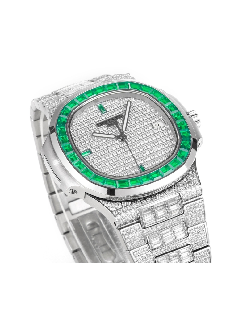 Patek Philippe Super Starry Sky Square Diamond Parrot Beak Watch green