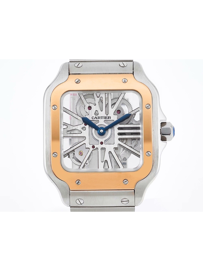 Cartier Santos De Cartier Watch rose gold bezel