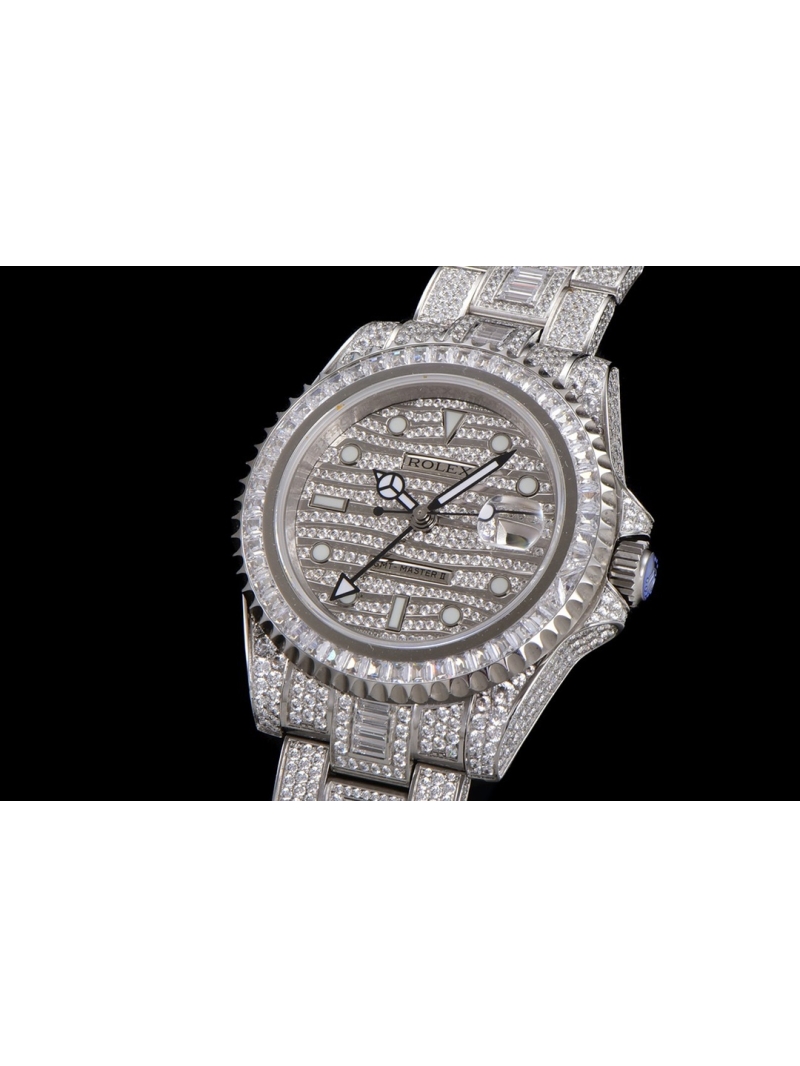 Rolex Luxurious Rolex GMT Master II Full Starry Sky Diamond Edition Platinum