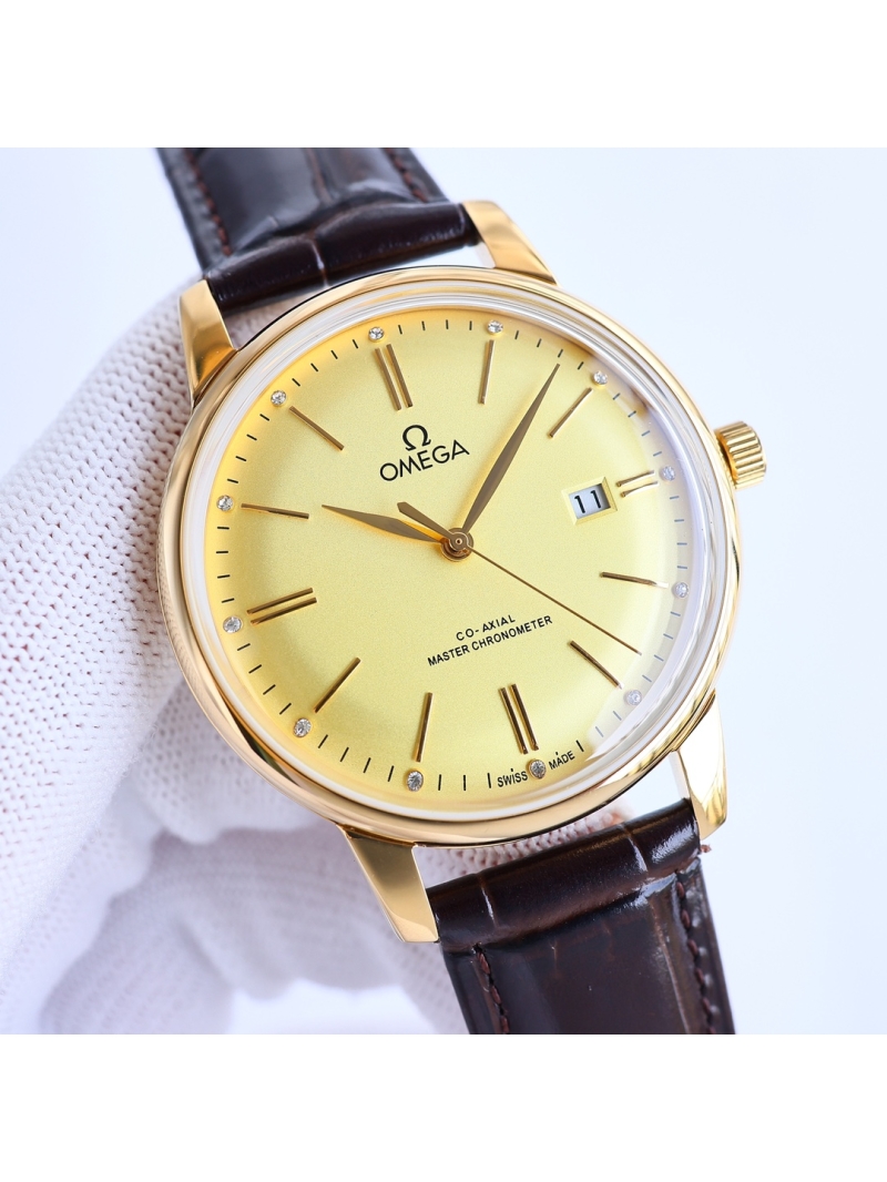 OMEGA Co-axial Series Ultra-Thin Automatic Men's Watch Rose Gold/ Gold