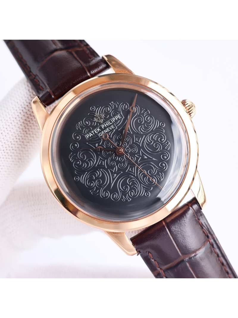 Patek Philippe Geneve Classic Series: Ultra-Thin Automatic Men's Watch Gold/Rose Gold