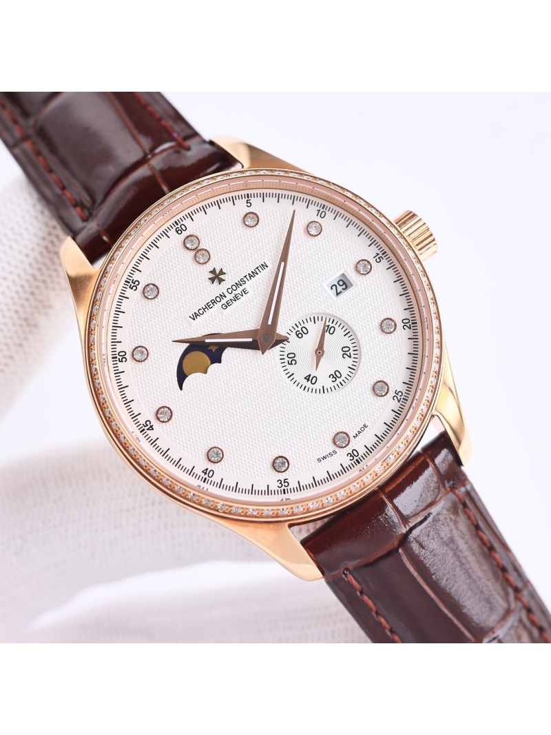 Vacheron Constantin Geneve Heritage Moon Phase Series Platinum/Rose Gold