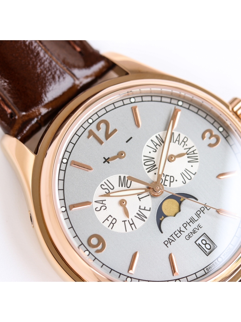 Patek Philippe Chronograph Series 5146R 5147 Rose Gold grey