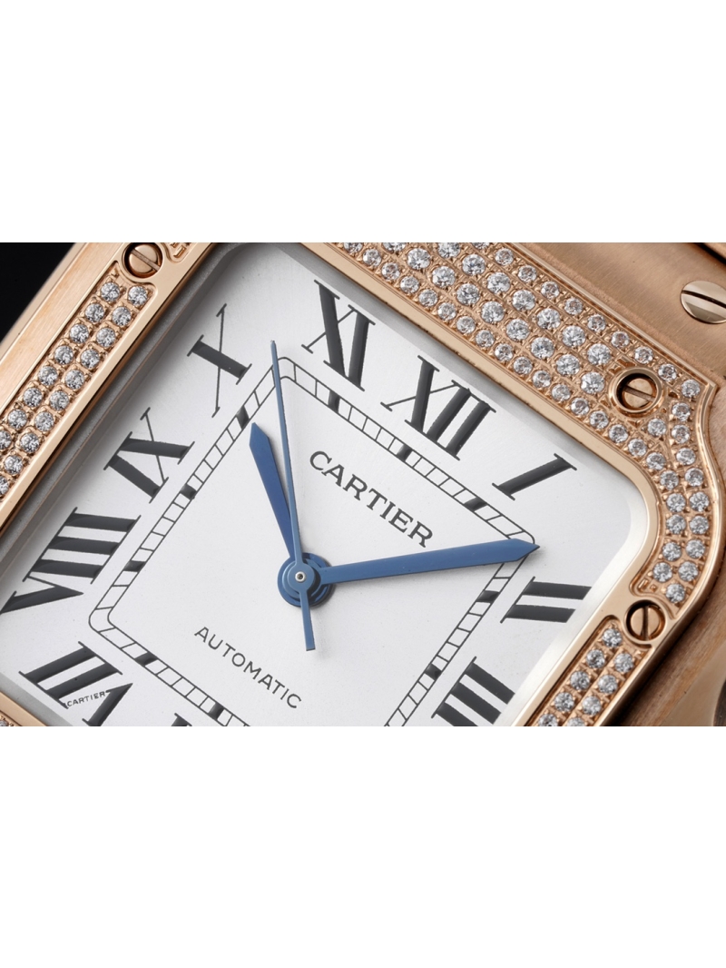 Cartier Santos de Cartier Women's Watch Rose Gold v Diamond