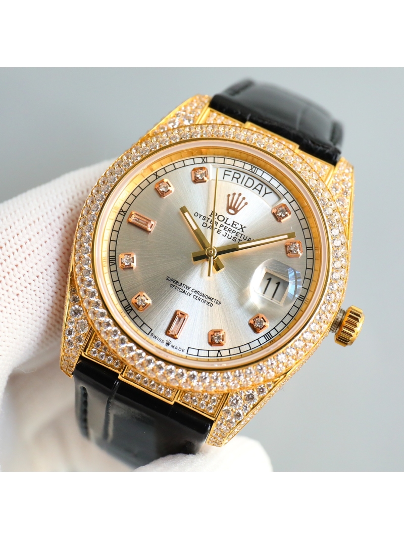 Rolex Oyster Perpetual Datejust Elite Edition Gold with American Alligator Strap