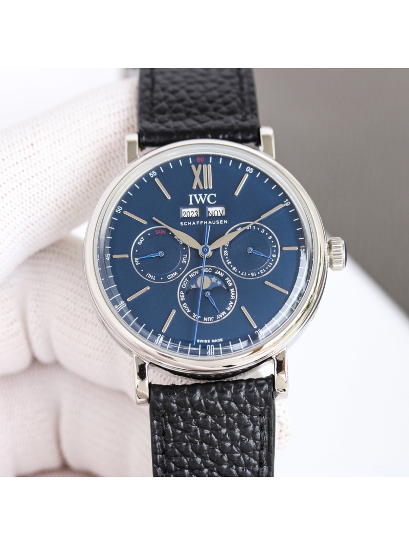 IWC Schaffhausen Portofino Perpetual Calendar Watch blue