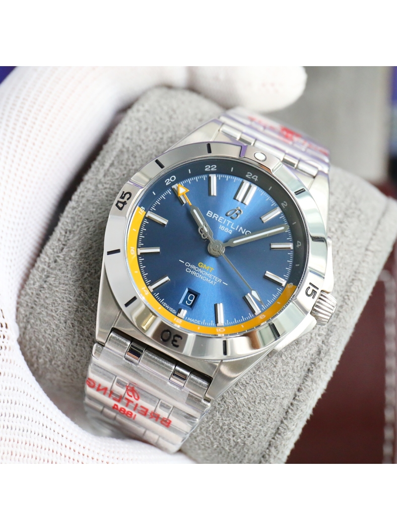 Breitling Chronomat Automatic GMT 40 (A32398101M1A1) Blue yellow