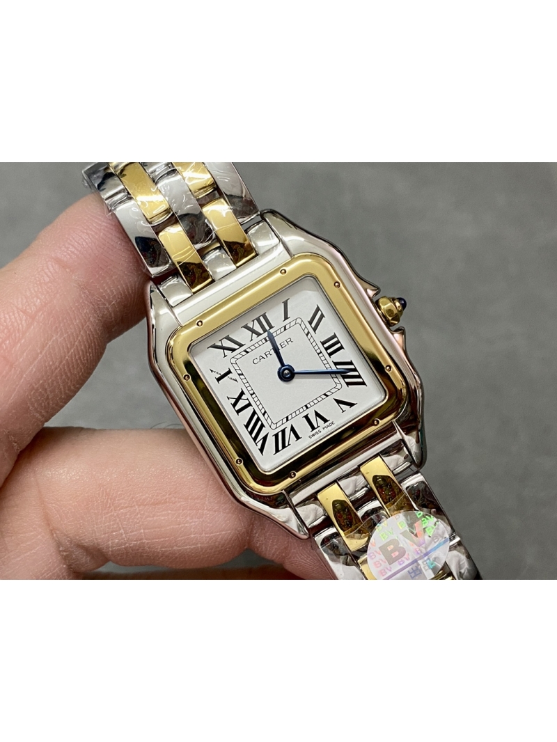 Cartier Panthère de Cartier Medium Model Watch (27x37mm) Gold Silver