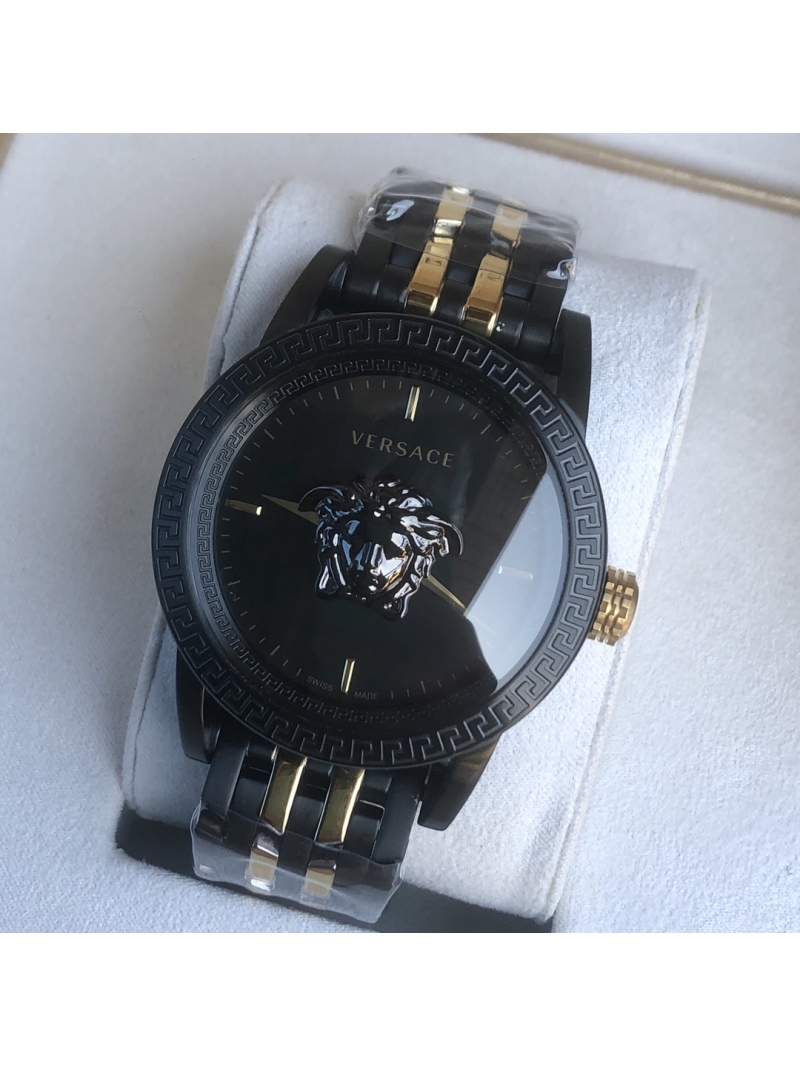 Versace Mysterious Time Quartz Men's Watch 45mm so black black medusa