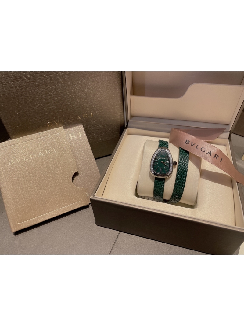 Bvlgari Serpenti Watch Half Diamond in silver tone – The Ultimate Elegance in Timekeeping