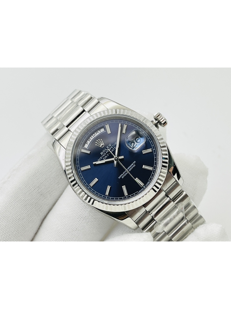 Rolex Day-Date President Series Watch - 36mm Blue