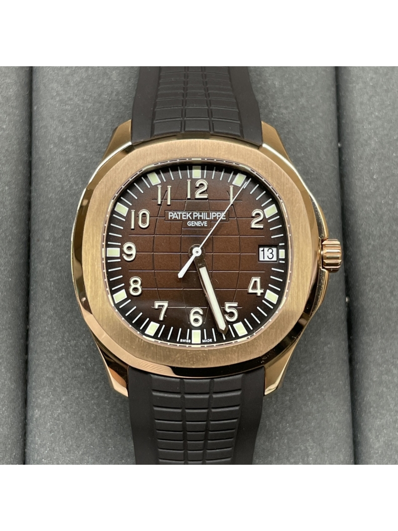 Patek Philippe Aquanaut 5167R Rose Gold, Brown Embossed Dial, Self-Winding, 40.8mm
