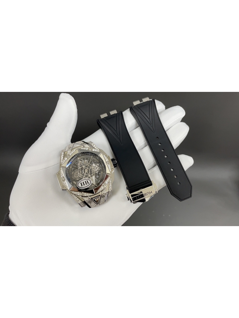 Hublot Big Bang Sang Bleu II Titanium Pavé 45 mm Watch