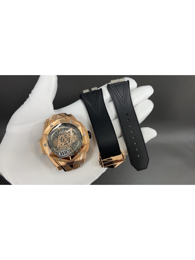 Hublot Big Bang Sang Bleu II King Gold Pavé 45 mm Watch