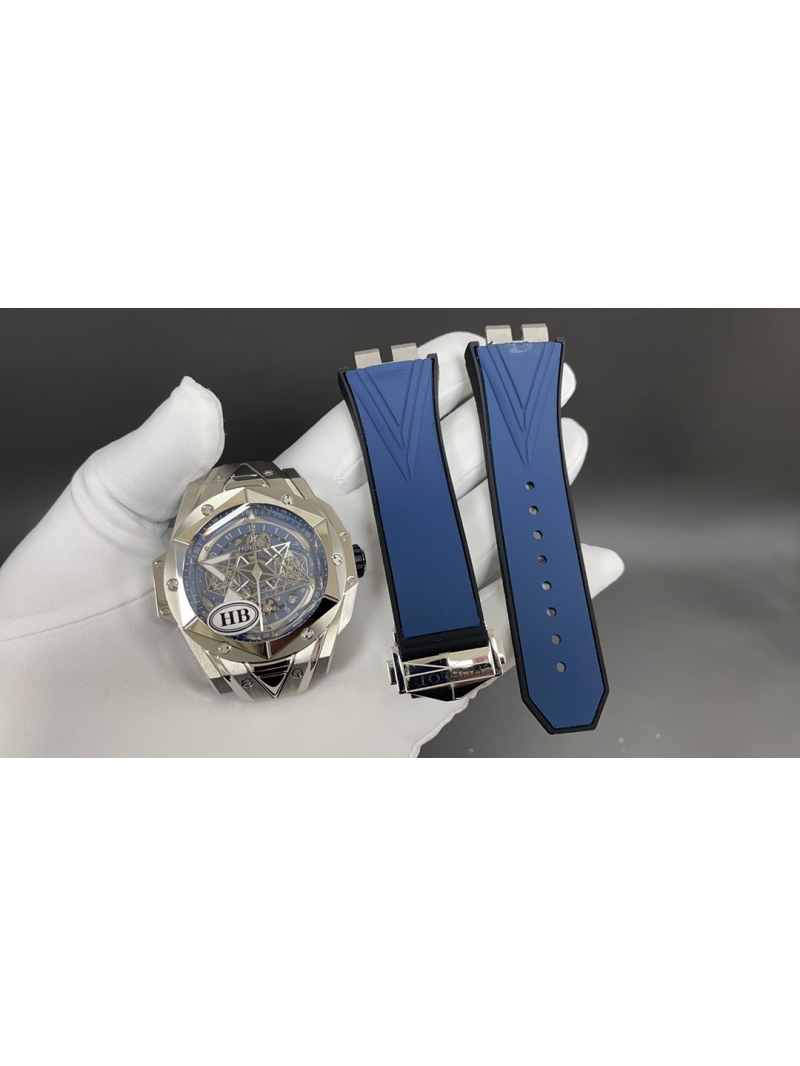 Hublot Big Bang Sang Bleu II Titanium Blue Pavé 45 mm Watch