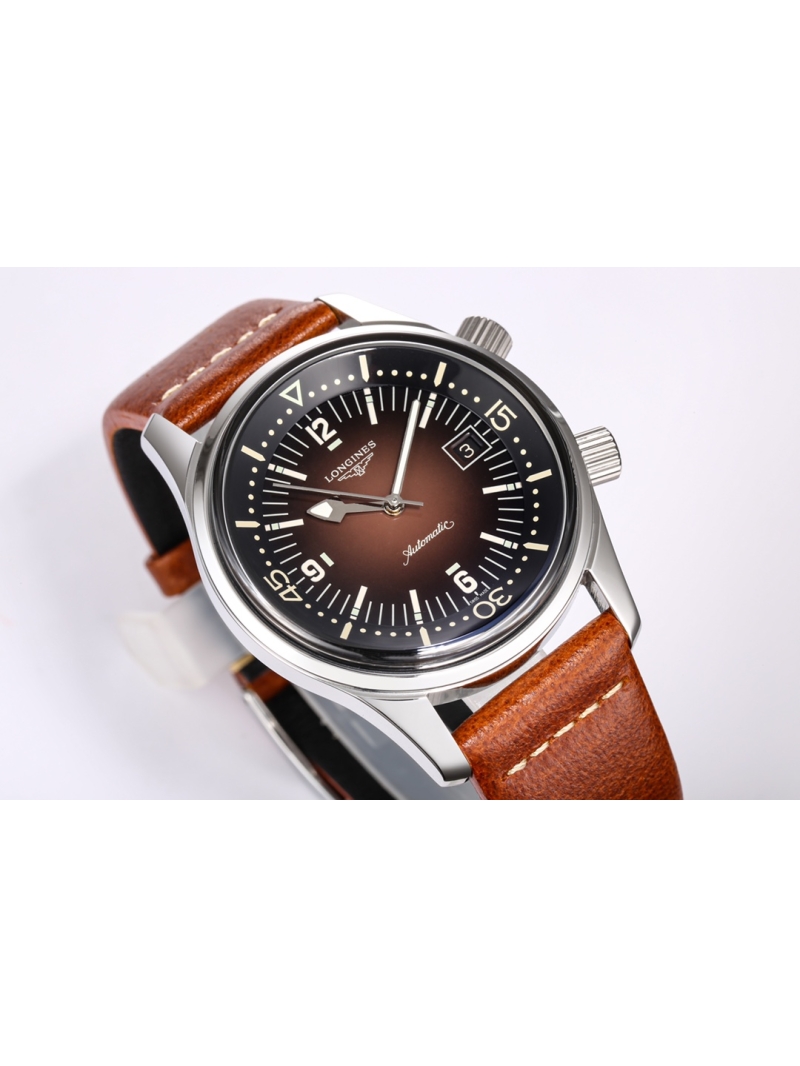 Longines Legend Diver Watch L3.774.4.60.2 - 42.00 mm brown