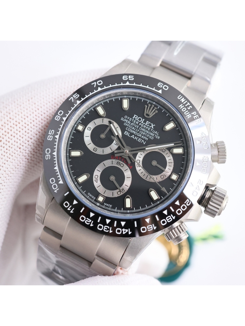 Rolex Cosmograph Daytona Oyster 40mm platinum BLAKEN Dark Grey dial