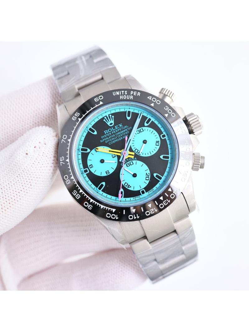 Rolex Cosmograph Daytona Oyster 40mm platinum BLAKEN light blue dial
