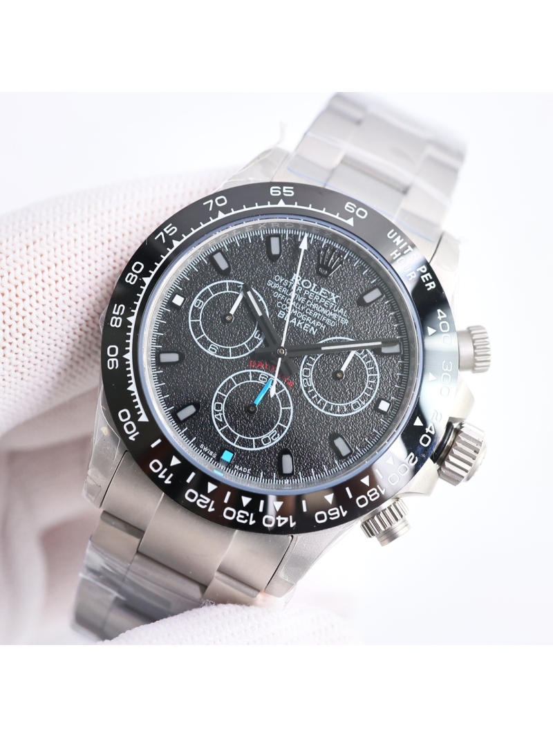 Rolex Cosmograph Daytona Oyster 40mm platinum BLAKEN dark graphite dial with light blue hand