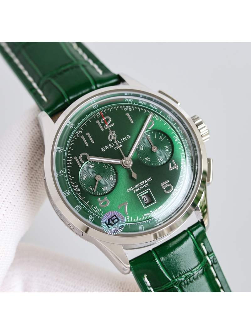Breitling Premier B01 Chronograph 42 Norton Edition Watch Green dial