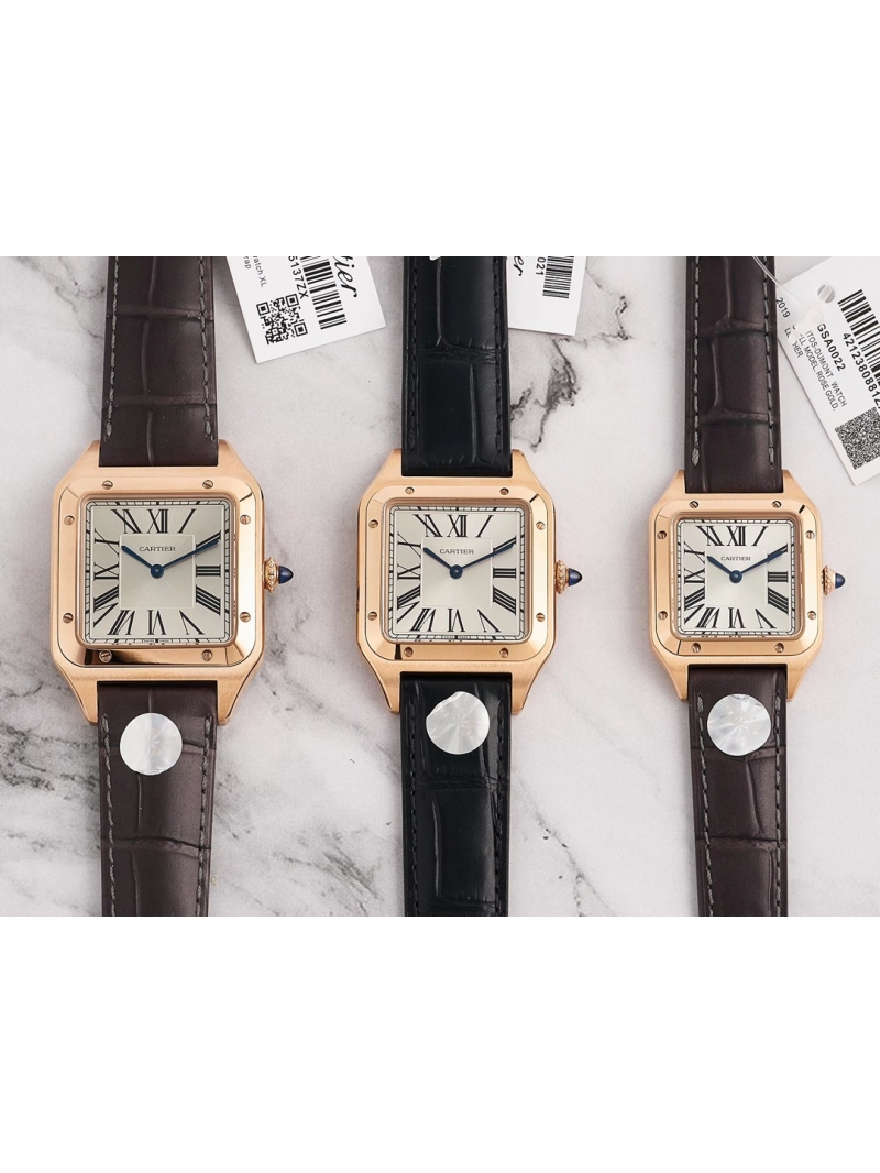Cartier Santos-Dumont Rose Gold Watch – 3 sizes