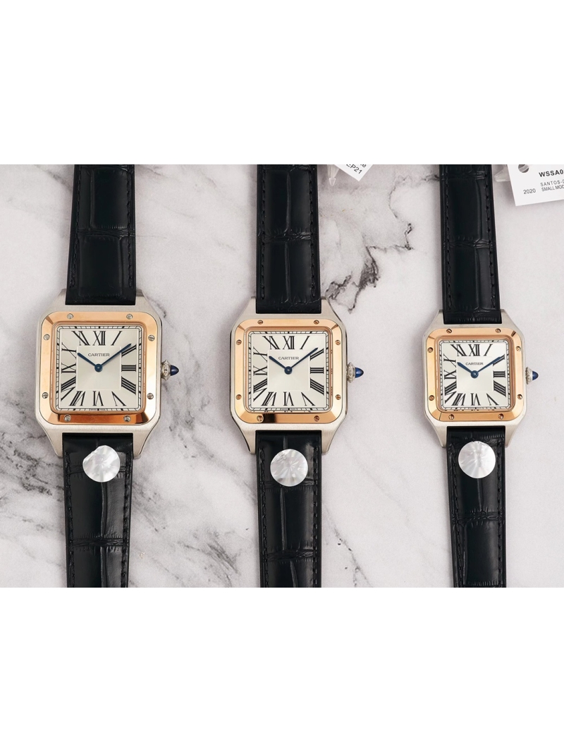 Cartier Santos-Dumont half Rose Gold Watch – 3 sizes