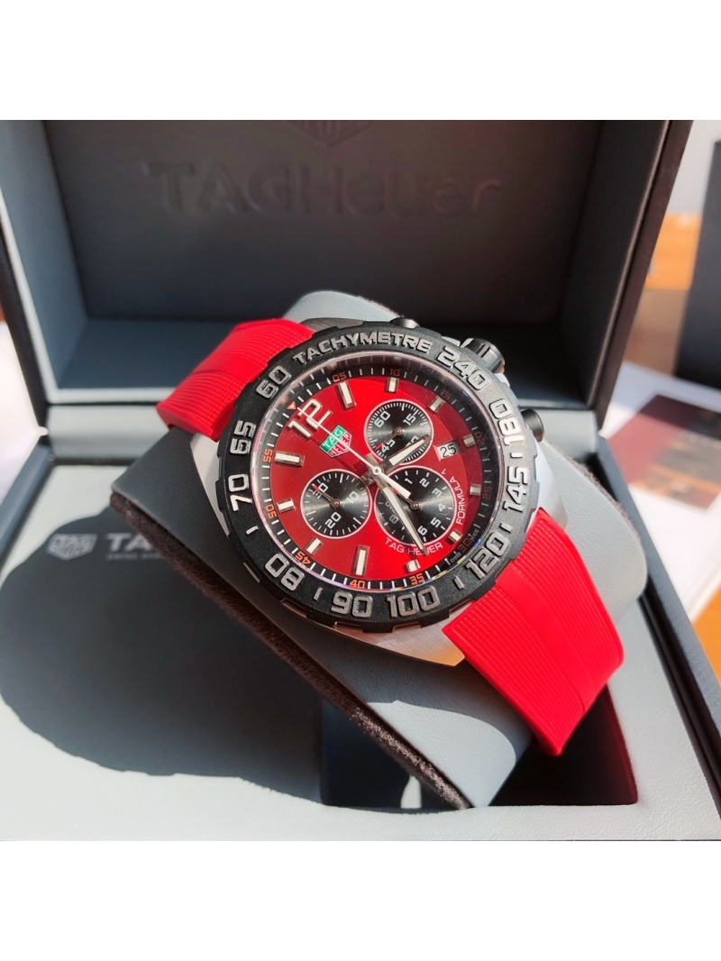TAG Heuer Formula 1 Chronograph 43mm watch - Red Dial