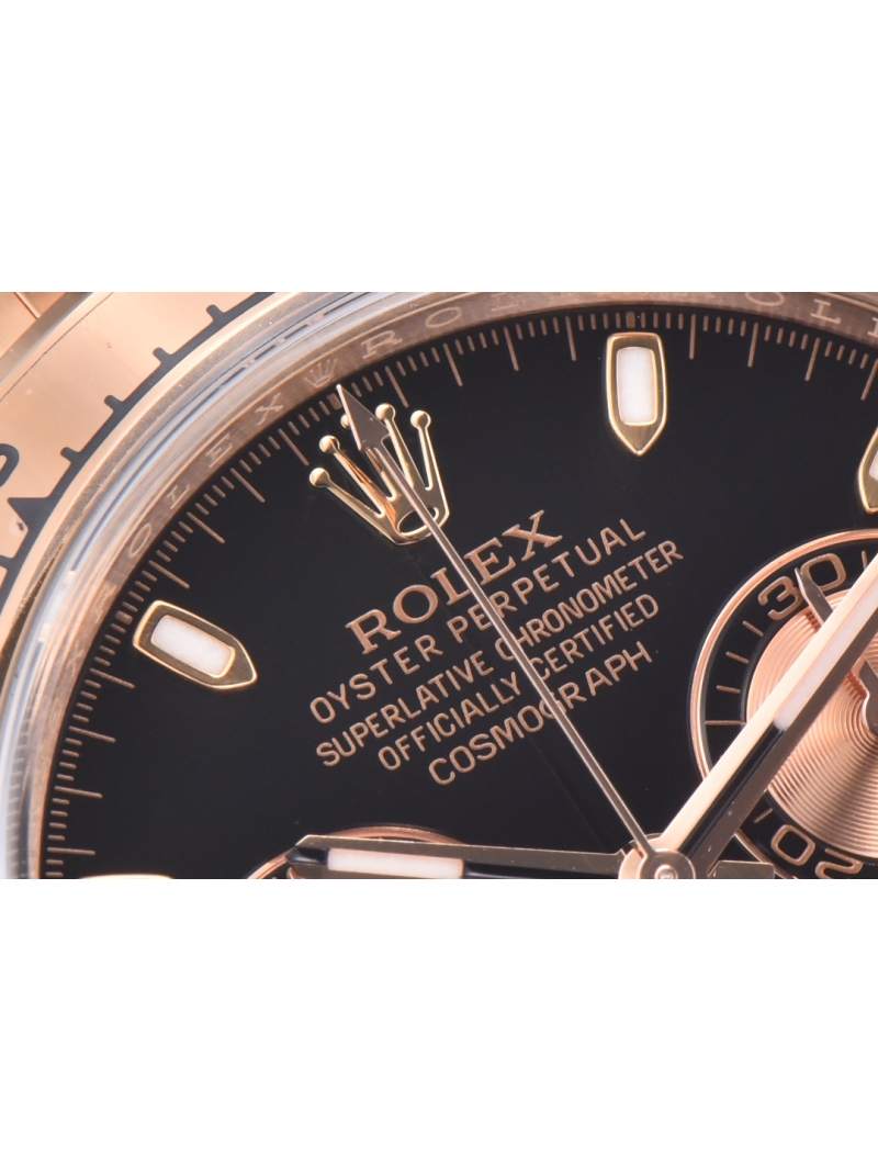 Rolex Cosmograph Daytona 40mm Oyster Perpetual black dial with rose gold
