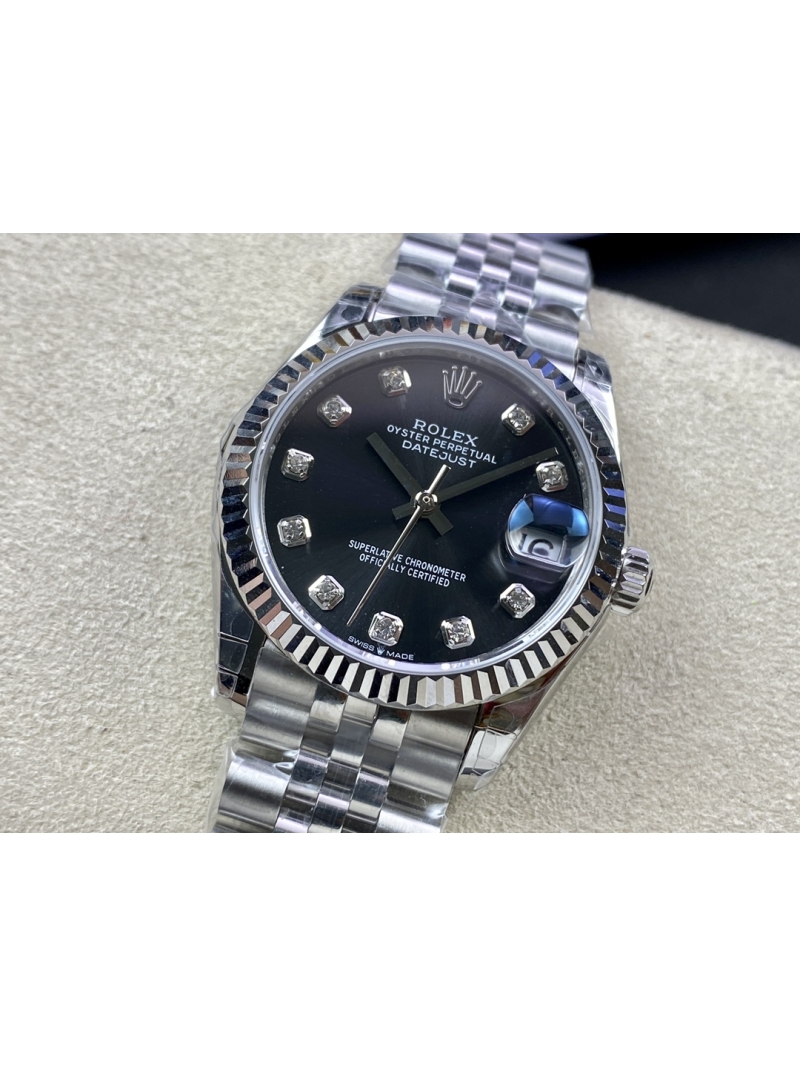 Rolex Lady-Datejust 31 mm -black-18kt white gold