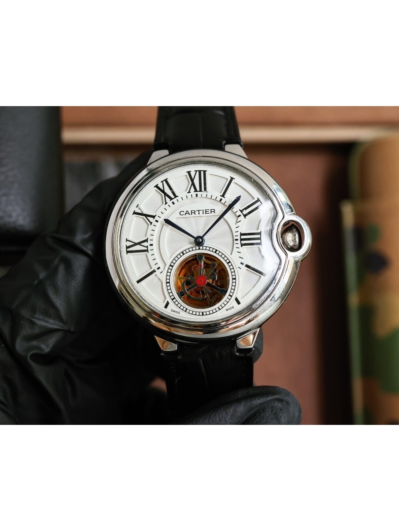 Cartier Ballon Bleu Flying Tourbillon Gold Automatic Watch 43mm