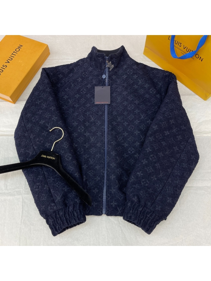 Louis Vuitton LV Teddy Jacquard Knit Jacket - Navy Blue