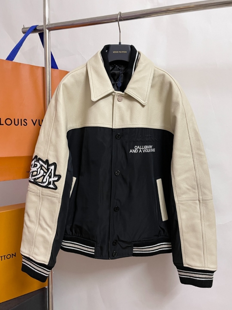 Louis Vuitton LV Varsity Jacket with Leather Accents