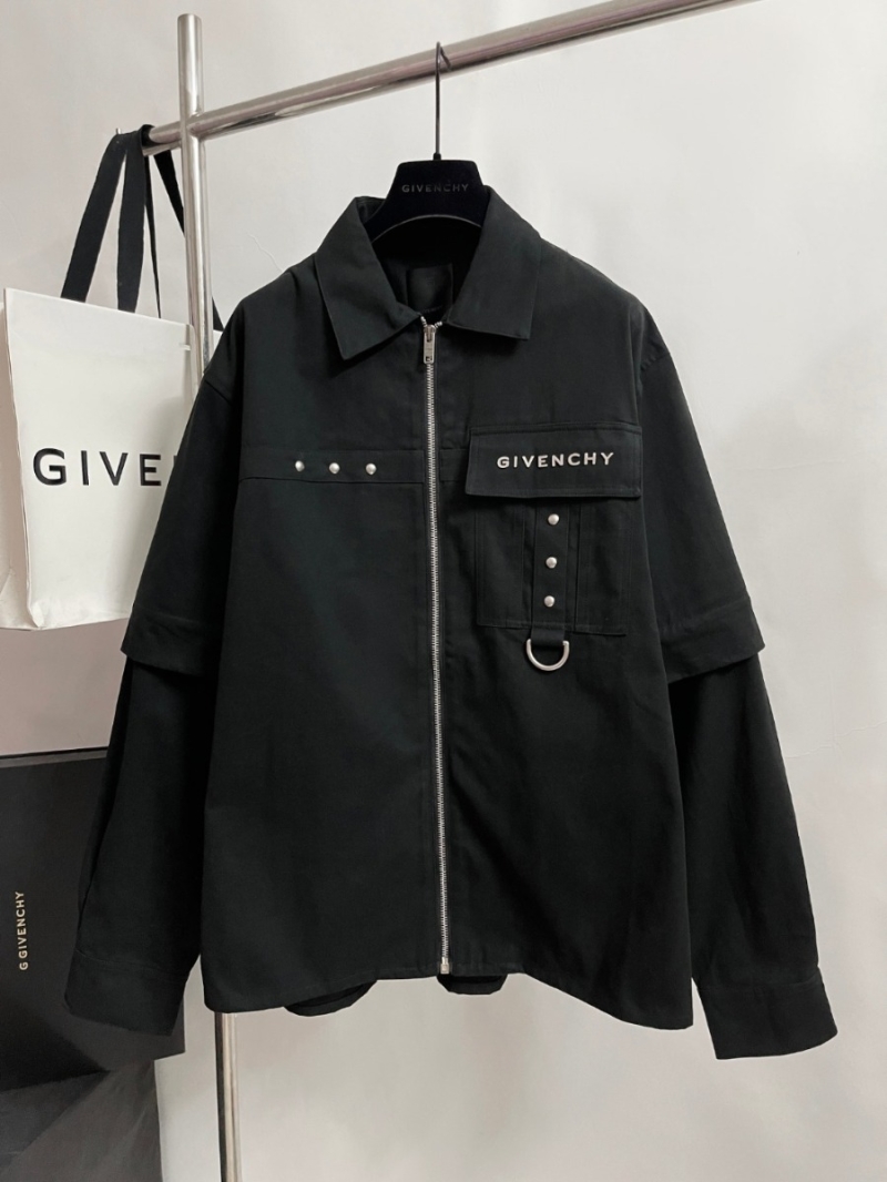 Givenchy Utility Collection Detachable Zipper Work Jacket – Black