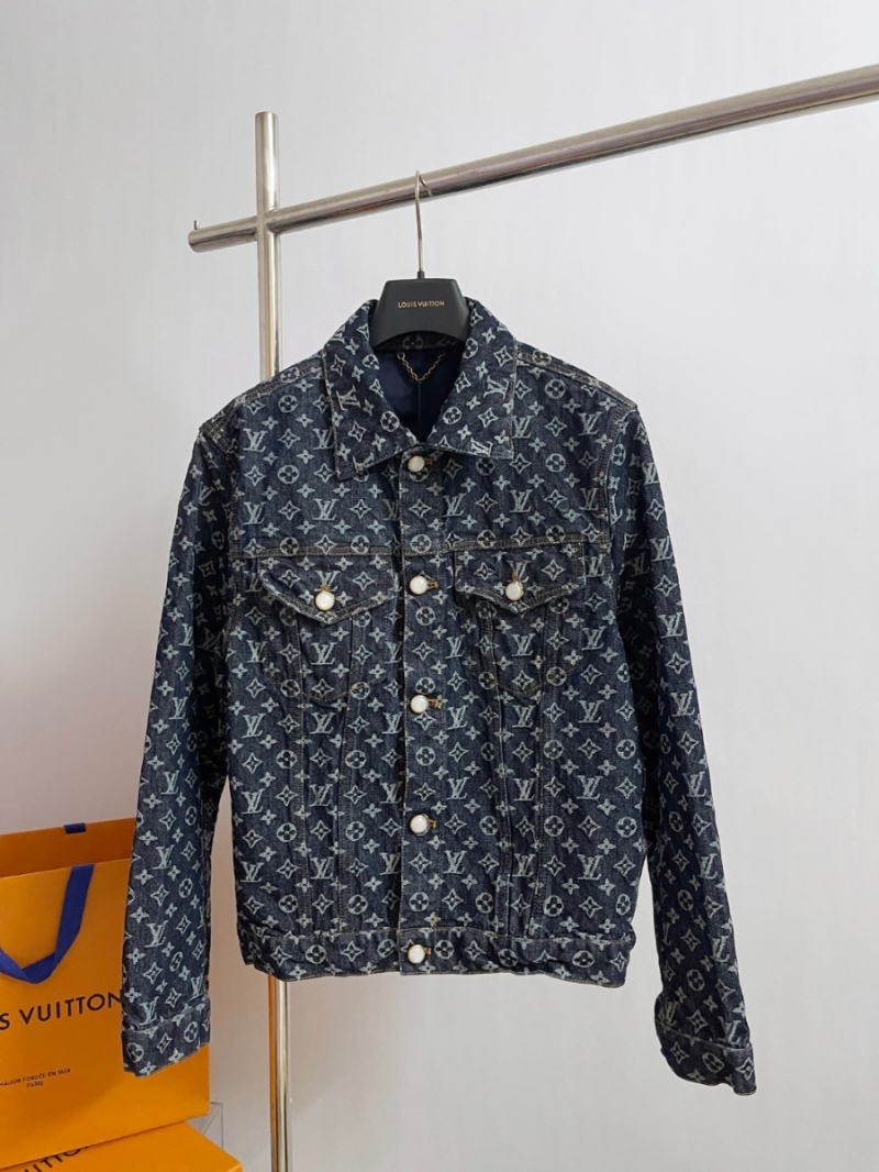Louis Vuitton LV Western Denim Collection Vintage Monogram Jacket - Blue