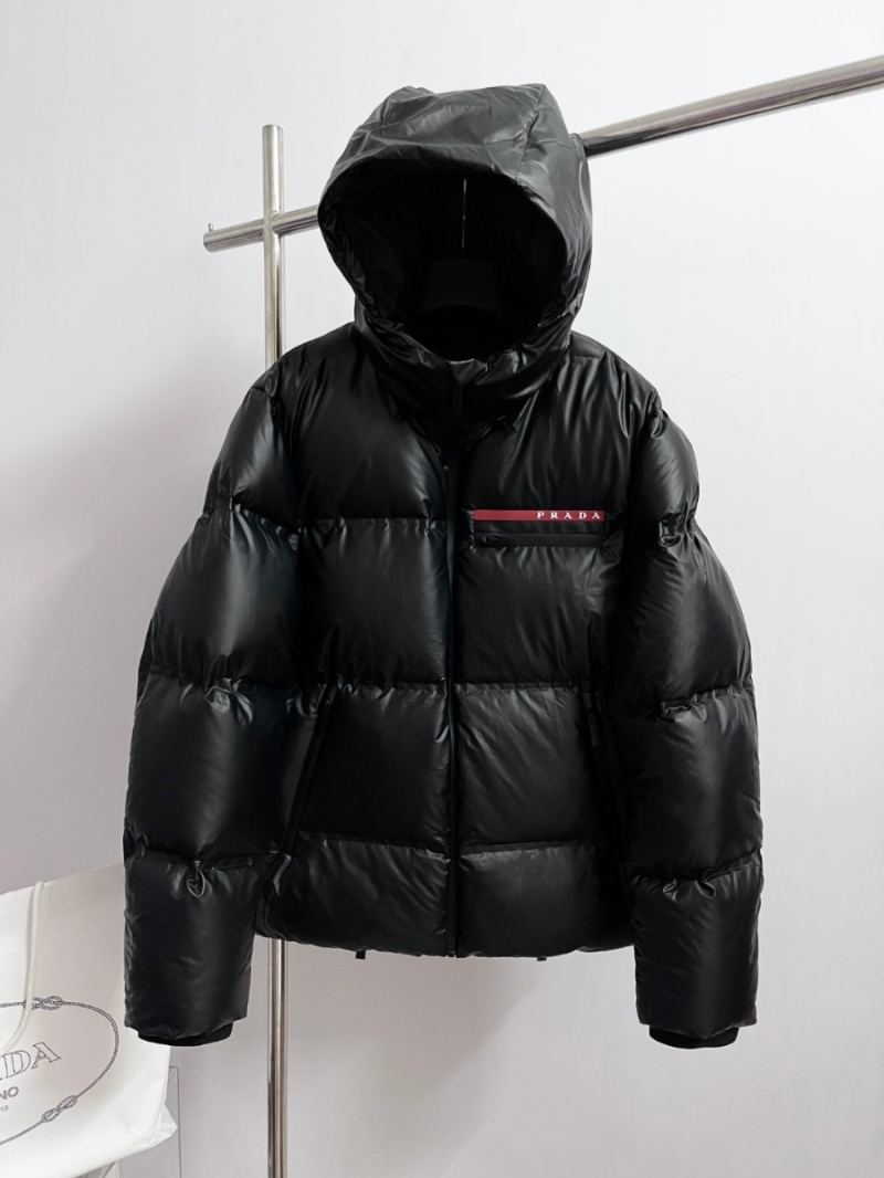Prada Classic Red Label Down Jacket in Black