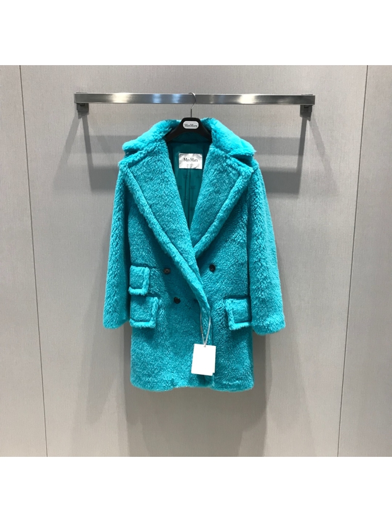 Maxmara Teddy Bear Runway Edition "Adenia" Coat. Lake Green.